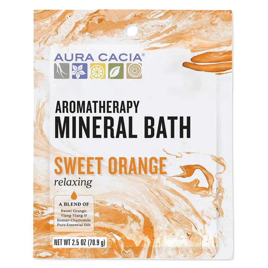 Aura Cacia Mineral Bath Relaxing Sweet Orange (6x2.5 Oz)