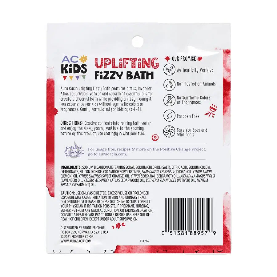 AURA CACIA KIDS UPLIFTING FIZZY BATH 2.5 OZ