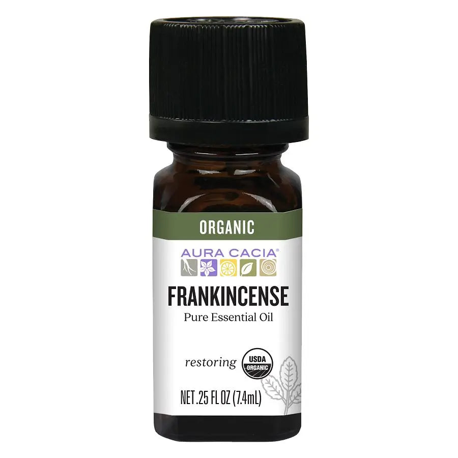 Aura Cacia - Organic Essential Oil - Frankincense - .25 Fl Oz
