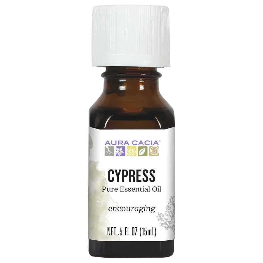 AURA CACIA CYPRESS ESSENTIAL OIL 0.5 FL. OZ.