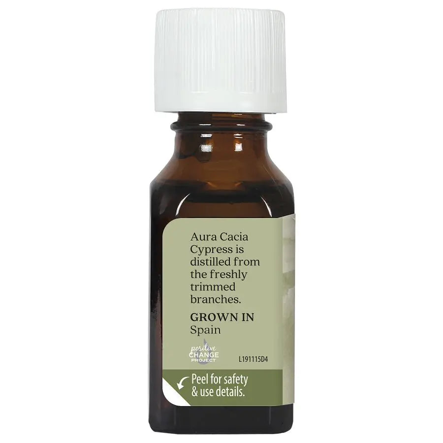 AURA CACIA CYPRESS ESSENTIAL OIL 0.5 FL. OZ.