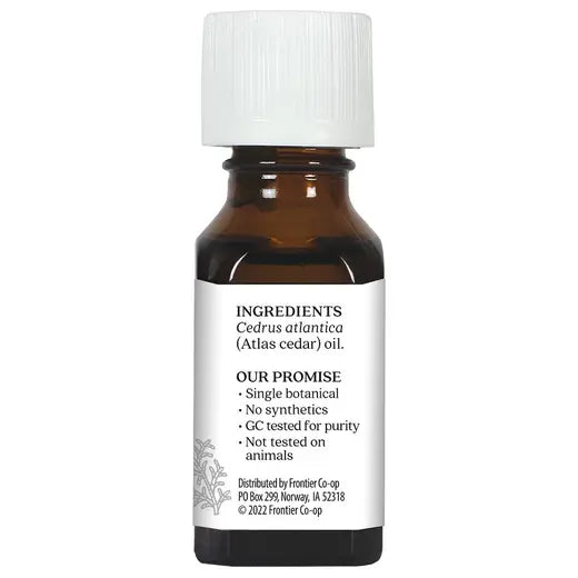 AURA CACIA ATLAS CEDARWOOD ESSENTIAL OIL 0.5 FL. OZ.