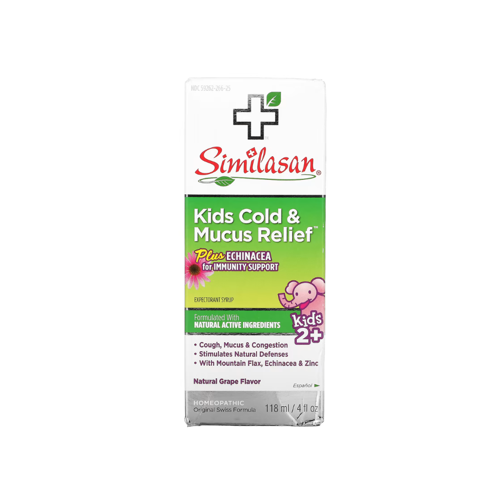 Similasan, Kids Cold & Mucus Relief, Kids 2+, Natural Grape, 4 fl oz (118 ml)