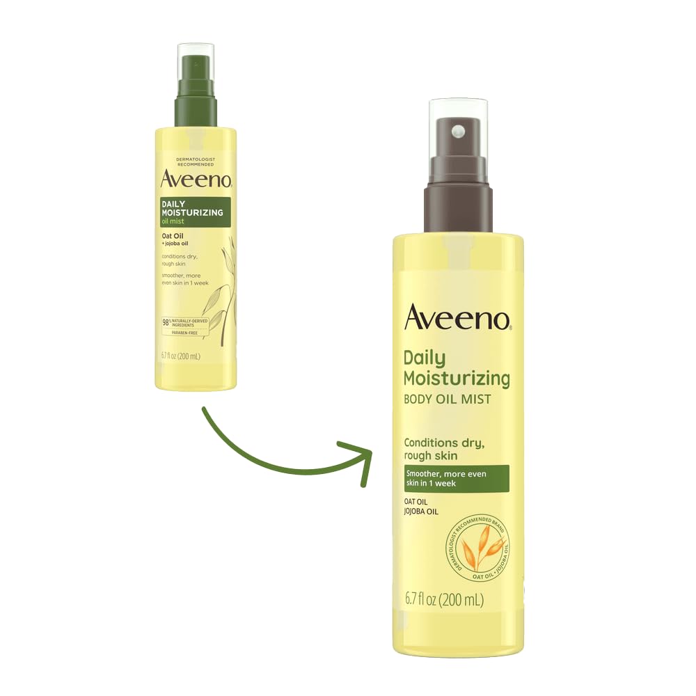 Aveeno Daily Moisturizing Body Oil Mist with Oat Oil, 6.7 fl oz