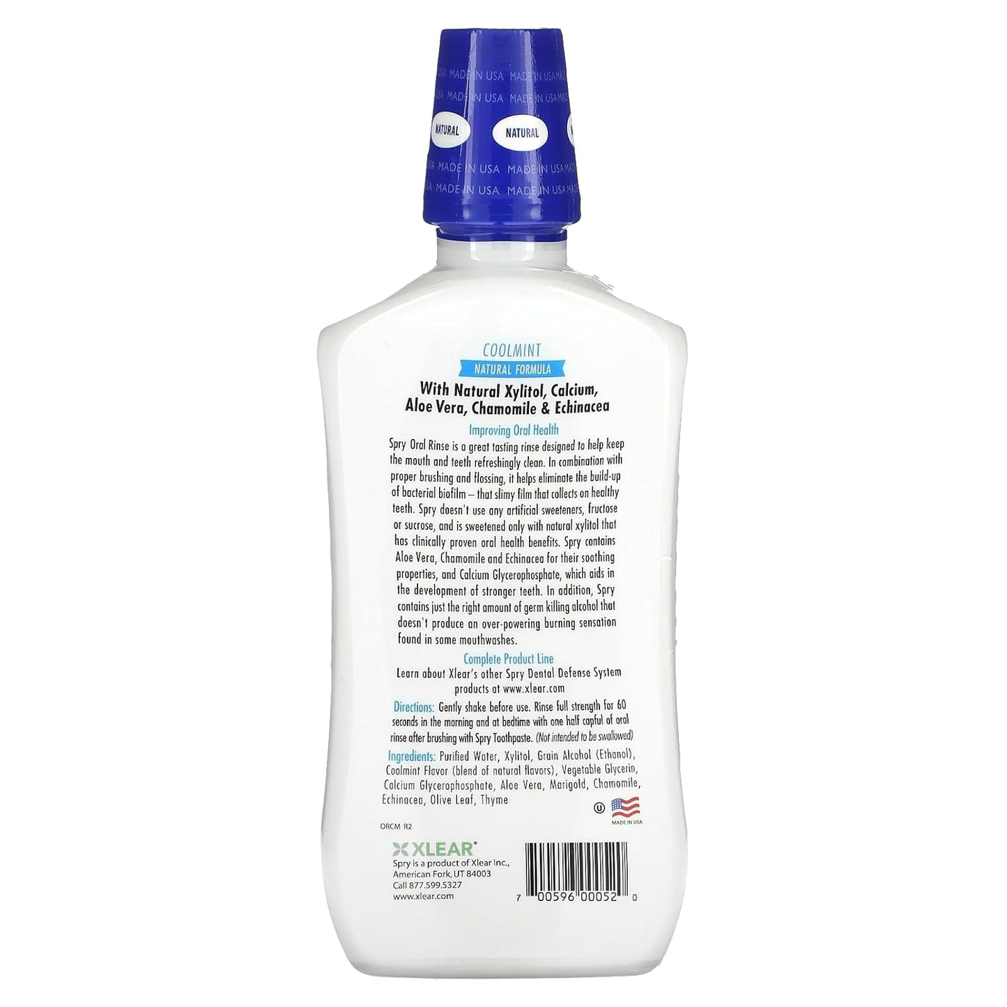 Xlear Spry Oral Rinse Cool Mint (1x16 OZ)
