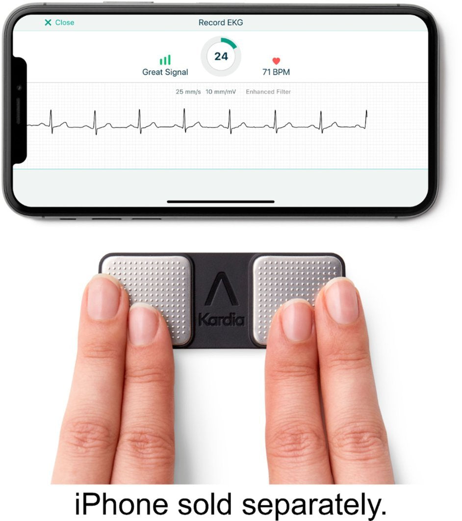 AliveCor KardiaMobile Personal EKG Monitor - Black