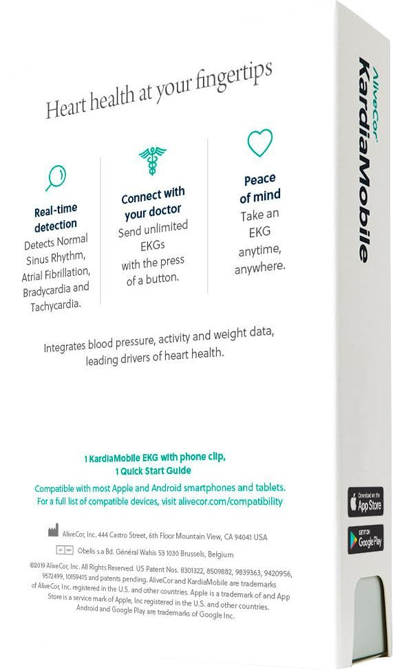 AliveCor KardiaMobile Personal EKG Monitor - Black