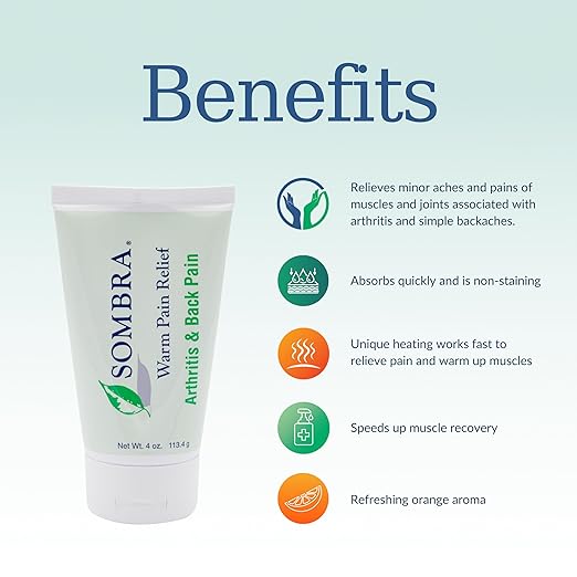 Sombra Warm Pain Relief Arthritis & Back Pain4 oz Tube