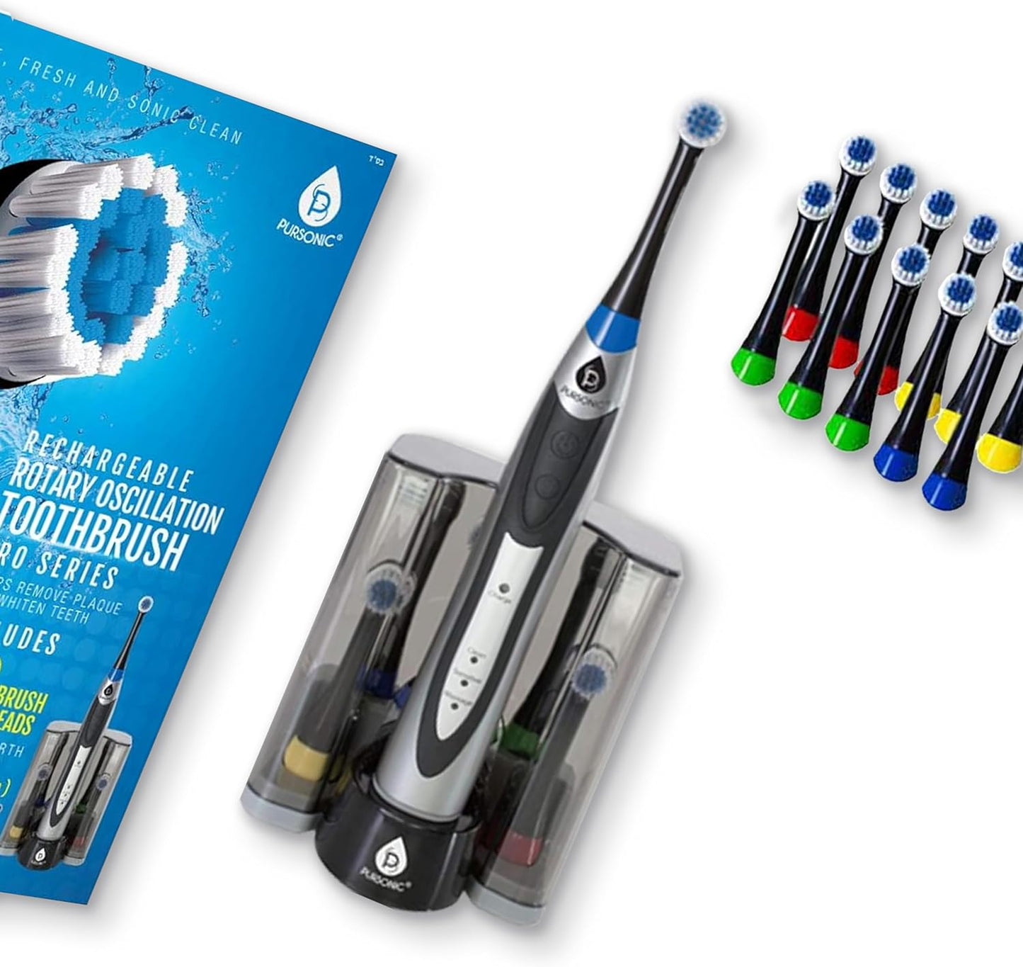 Pursonic Rechargeable Rotary Oscillation Toothbrush