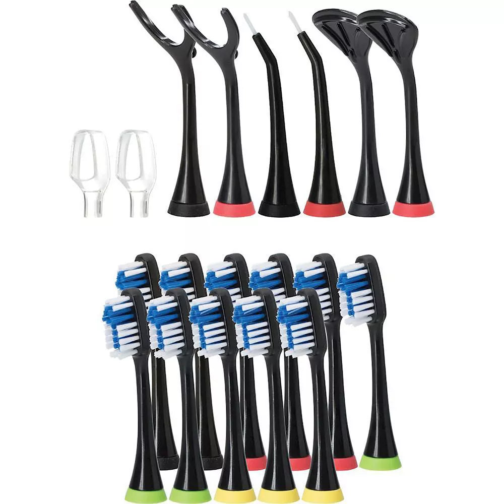 Pursonic Black Rechargeable Electric Toothbrush with Bonus Value Pack
