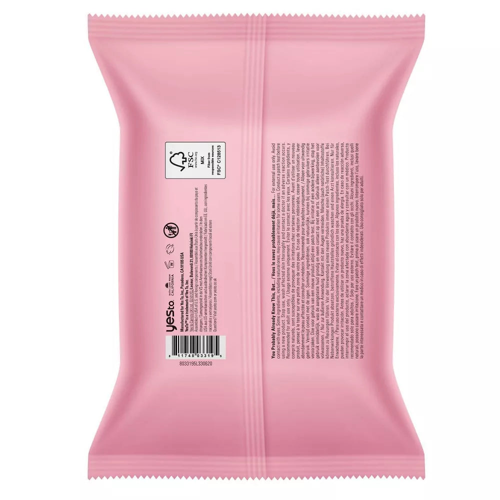 Yes To Watermelon Super Fresh Facial Wipes - 40ct