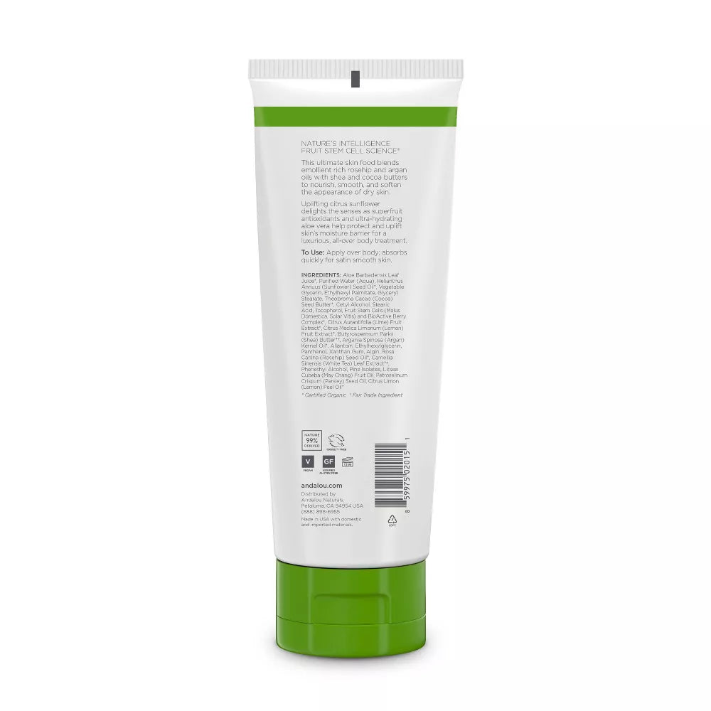 Andalou Naturals Uplifting Citrus Sunflower Body Lotion - 8 fl oz