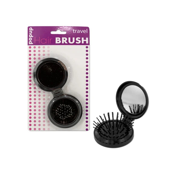 Case of 24 - Pop-up Travel Hair Brush