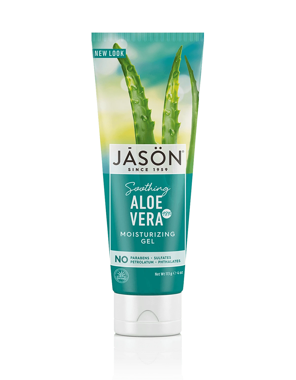 Jason Soothing 98% Aloe Vera Moisturizing Gel, 4 oz.