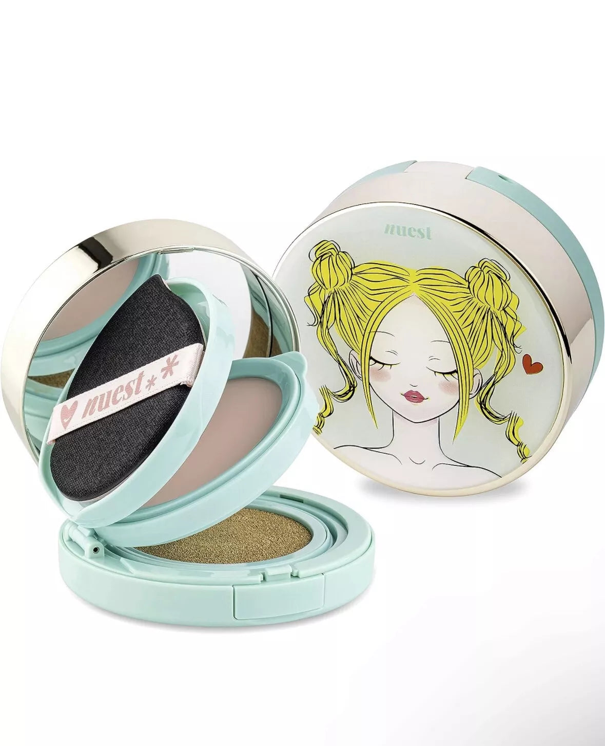 Chic2Cheek 3 Tiered Compact Primer, Foundation and Applicator (Nude Fair)