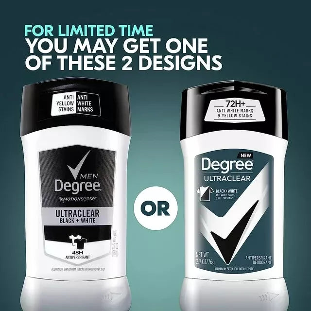 Degree Deodorant 2.7 Ounce Mens Ultra Clear Black & White (79ml)