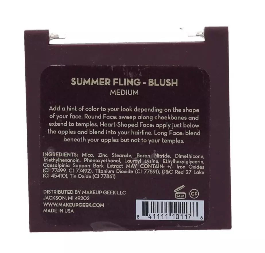 Makeup Geek ‘Summer Fling’ Blush Medium 0.25oz