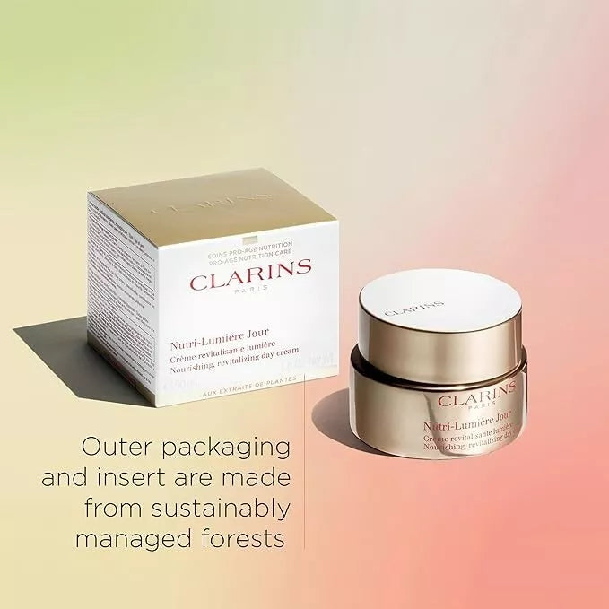 Clarins Nutri-Lumiere Day Cream for Unisex - 1.6 oz Cream