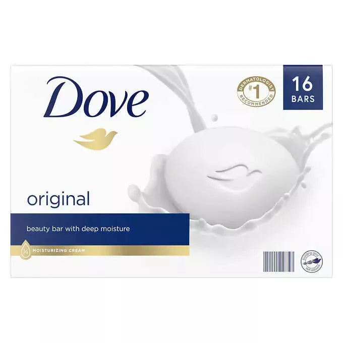Dove Bar Soap Moisturizing 16 Bars, 4 Oz