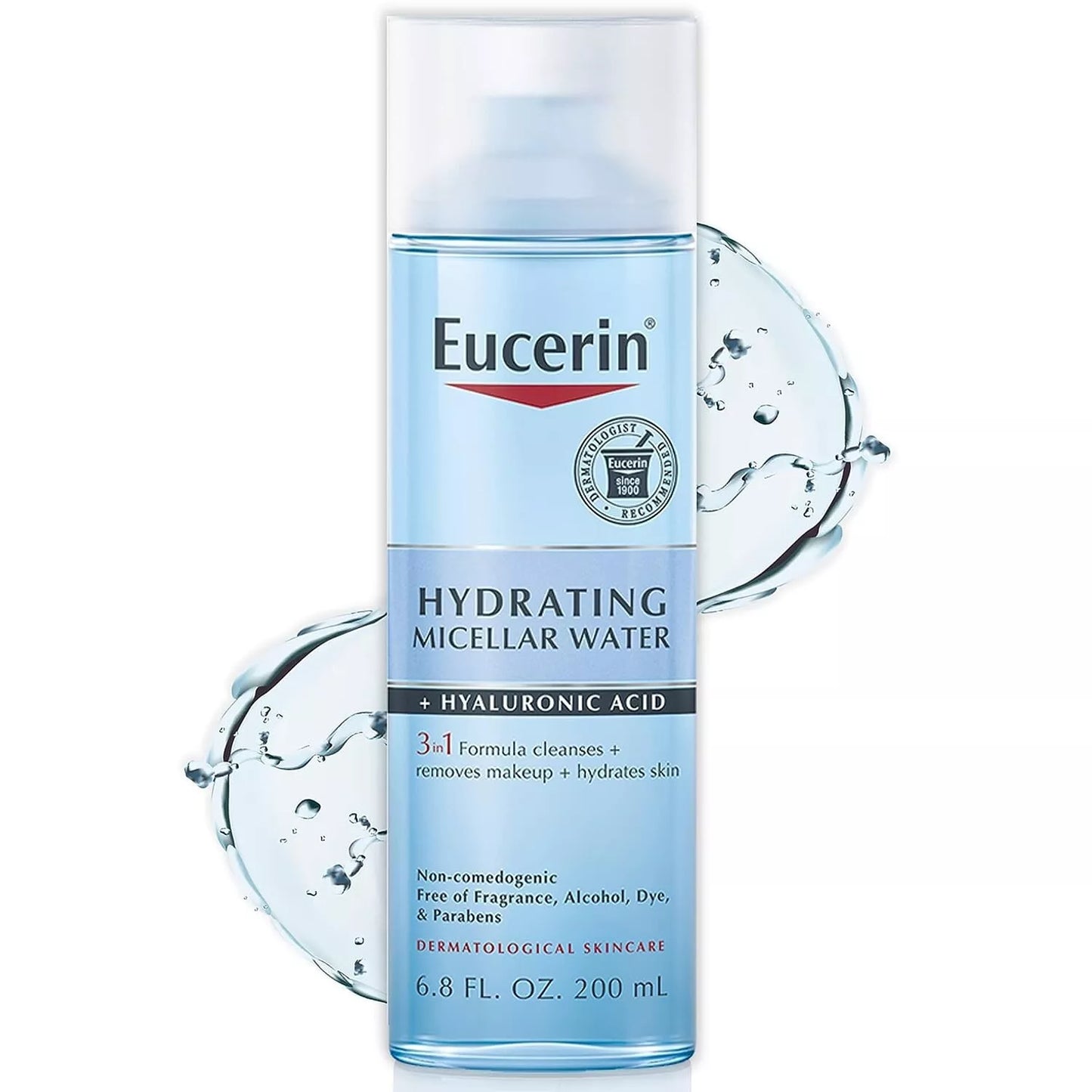Eucerin Hydrating Foaming Daily Facial Cleanser with Hyaluronic Acid, 5 Fl Oz
