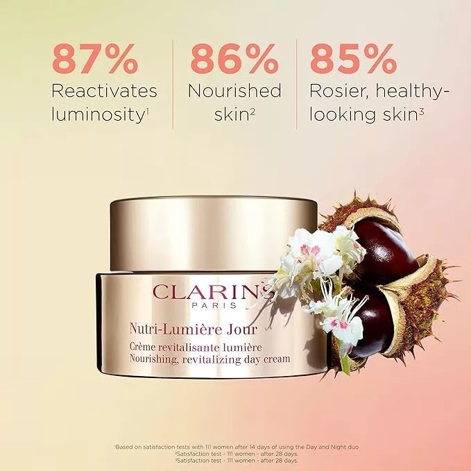 Clarins Nutri-Lumiere Day Cream for Unisex - 1.6 oz Cream