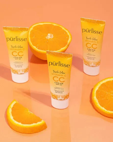 Purlisse Youth Glow Vitamin C CC Cream SPF 50 Light 1.4oz