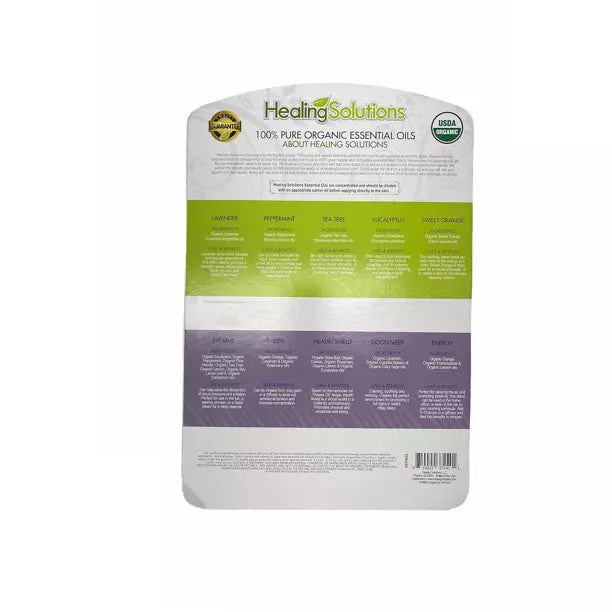 Healing 10 Bottles of 100% Pure Essential Oil Set of Scents 10ml