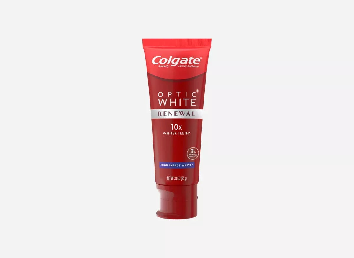 Colgate Optic White Renewal 10X Whiter Teeth Toothpaste Stain Prevention