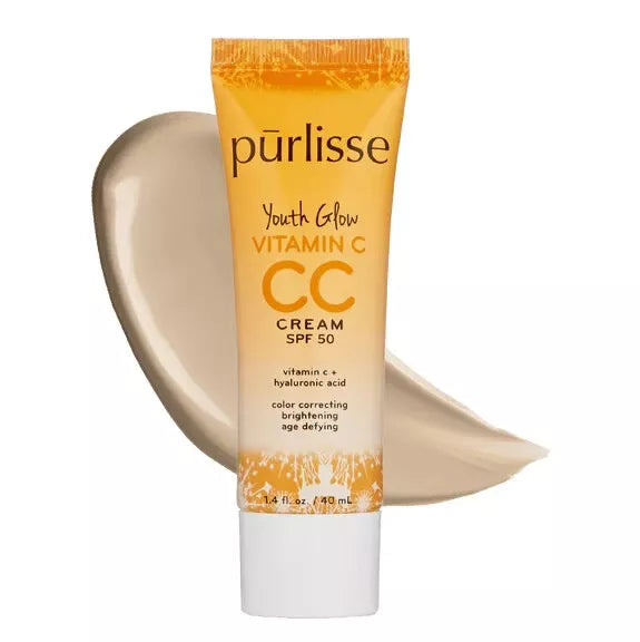 Purlisse Youth Glow Vitamin C CC Cream SPF 50 Light 1.4oz