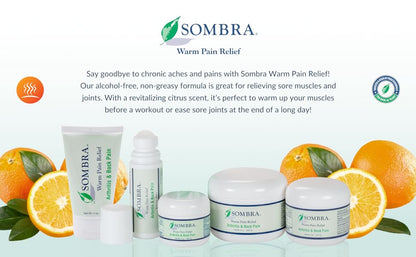 Sombra Warm Pain Relief Arthritis & Back Pain4 oz Tube