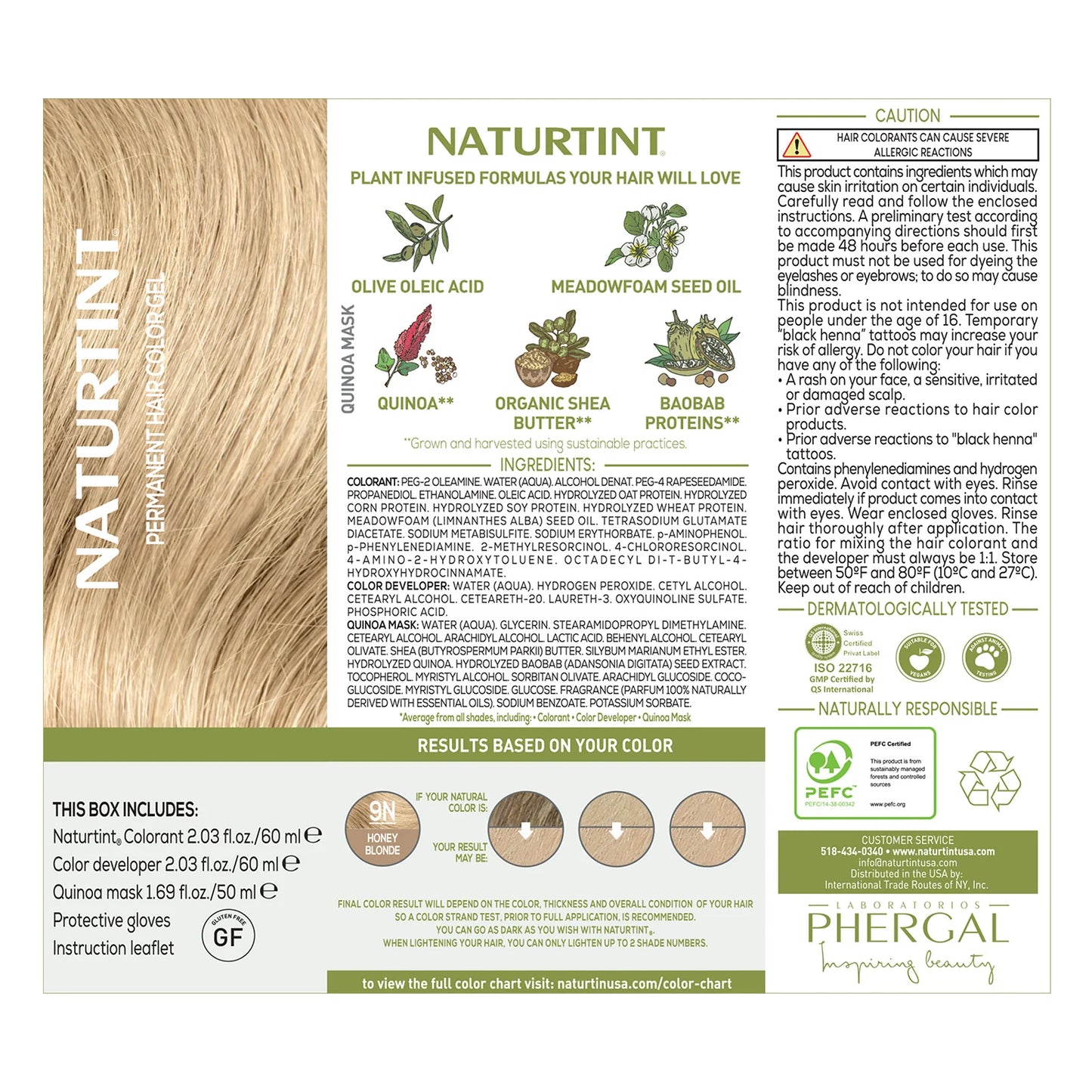 Naturtint 9n Honey Blonde Hair Color (1xKit)