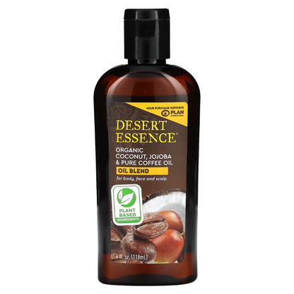 Desert Essence Organic Coconut, Jojoba & Pure Coffee Oil (1x4 OZ)
