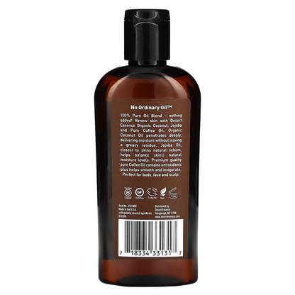 Desert Essence Organic Coconut, Jojoba & Pure Coffee Oil (1x4 OZ)