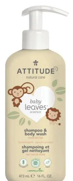 Attitude 2-IN-1 Shampoo & Body Wash Pear Nectar, 16 oz.