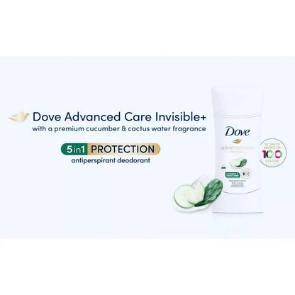 Dove Advanced Care Invisible+ Antiperspirant Deodorant Stick 4pack