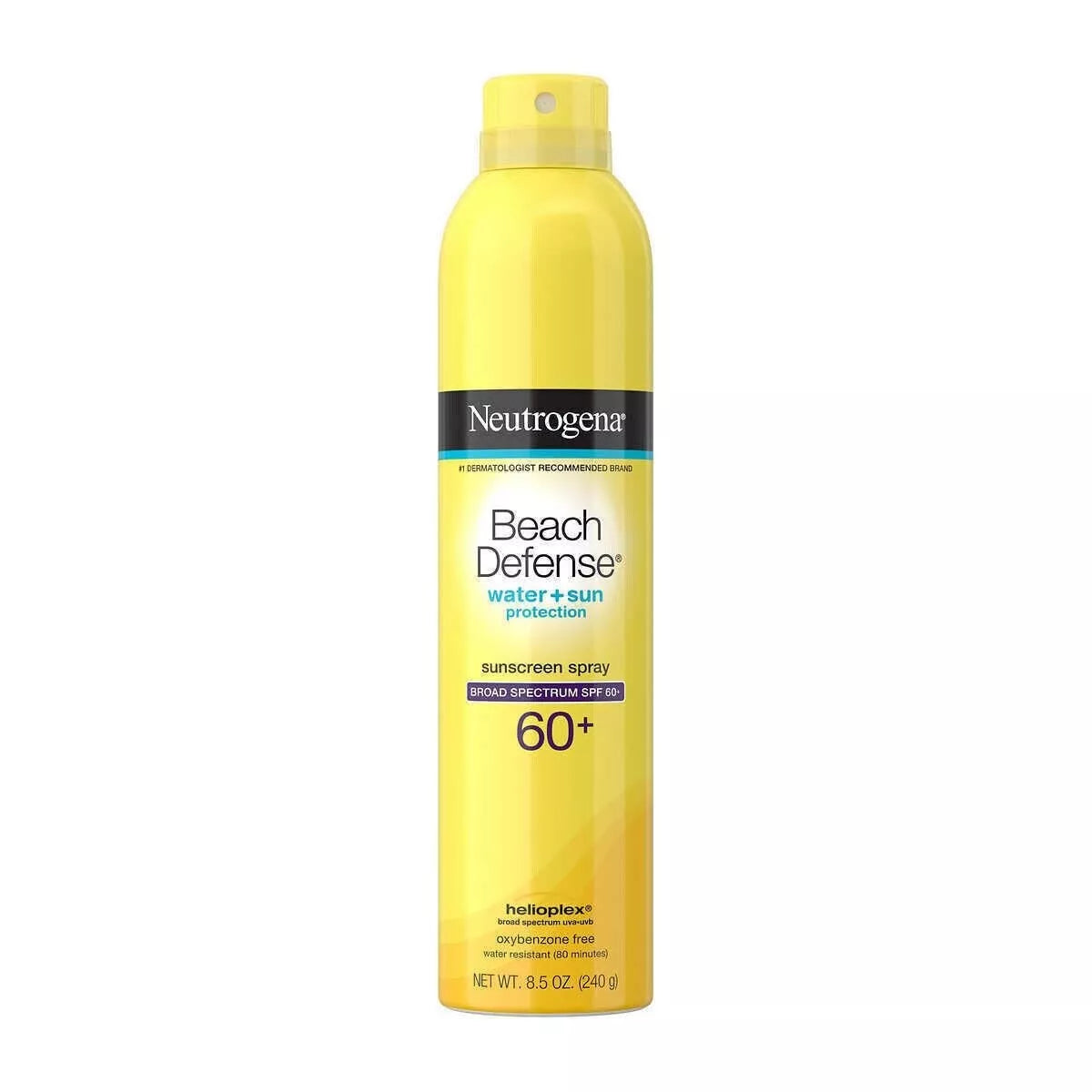 Neutrogena Beach Defense Sunscreen Spray Broad Spectrum SPF 60+ 8.5 oz SINGLE