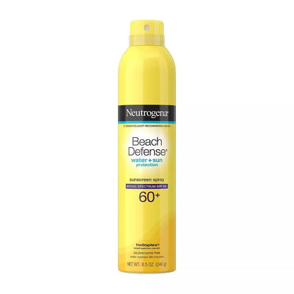 Neutrogena Beach Defense Sunscreen Spray Broad Spectrum SPF 60+ 8.5 oz SINGLE