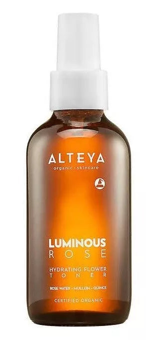 Alteya Organics Luminous Rose Water Hydrating Flower TONER Spray 8 fl oz